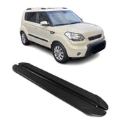 Marchepieds Latéraux pédale pour Kia Soul 2008-2014 2Pcs Aluminium Noir