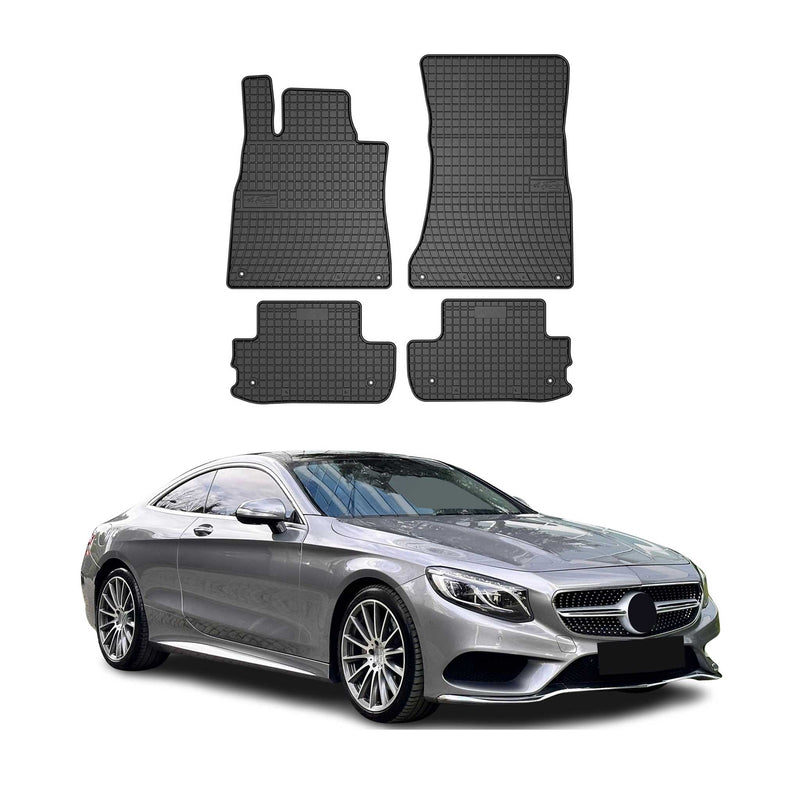 Tapis de Sol pour Mercedes Classe S W222 2013-2020 Noir Caoutchouc
