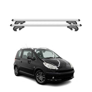Barres de toit transversales pour Peugeot 1007 2005-2010 90kg Alu Gris 2x