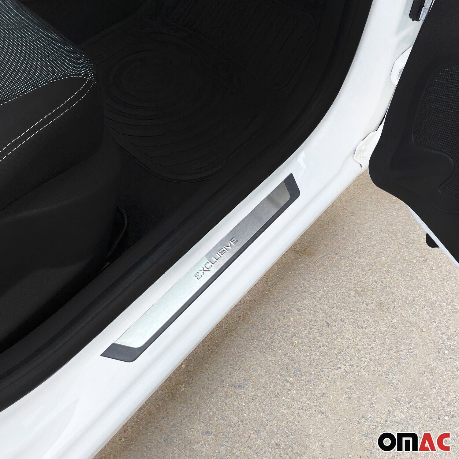 Couverture de seuil de porte pour Opel Mokka/Mokka-e 2021-2026 inox chromé 4 Pcs
