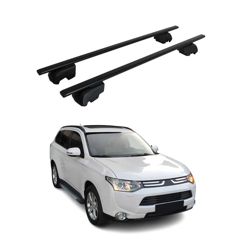Barres de toit Transversales pour Mitsubishi Outlander 2012-2021 ABE Fer 2x