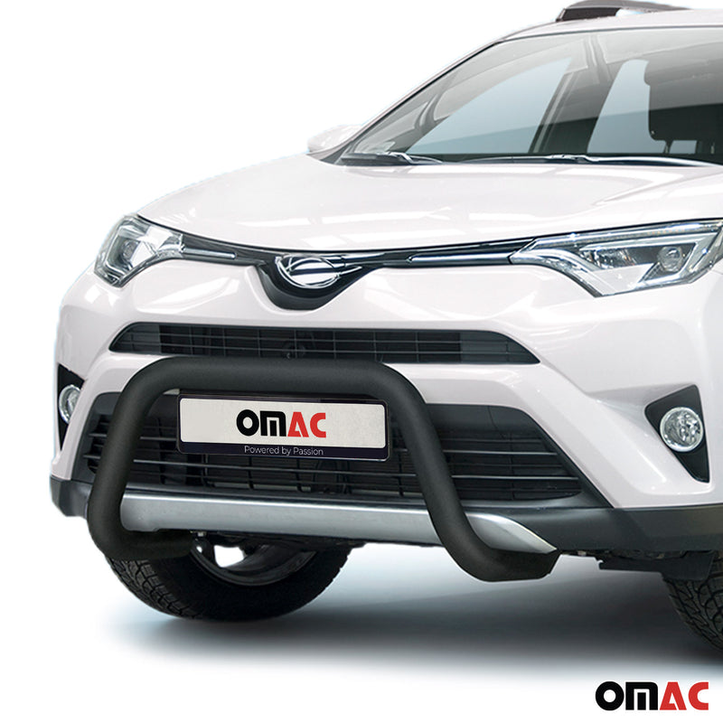 Pare-Buffle Avant Pour Toyota RAV4 2015-2018 Noir en Acier Inoxy