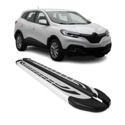 Marchepieds Latéraux pédale pour Renault Kadjar 2015-2025 Aluminium Gris 2Pcs