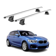 Barres de toit transversales Alu pour Bmw Serie 1 F20 F21 2012-2019 TÜV Gris 2x