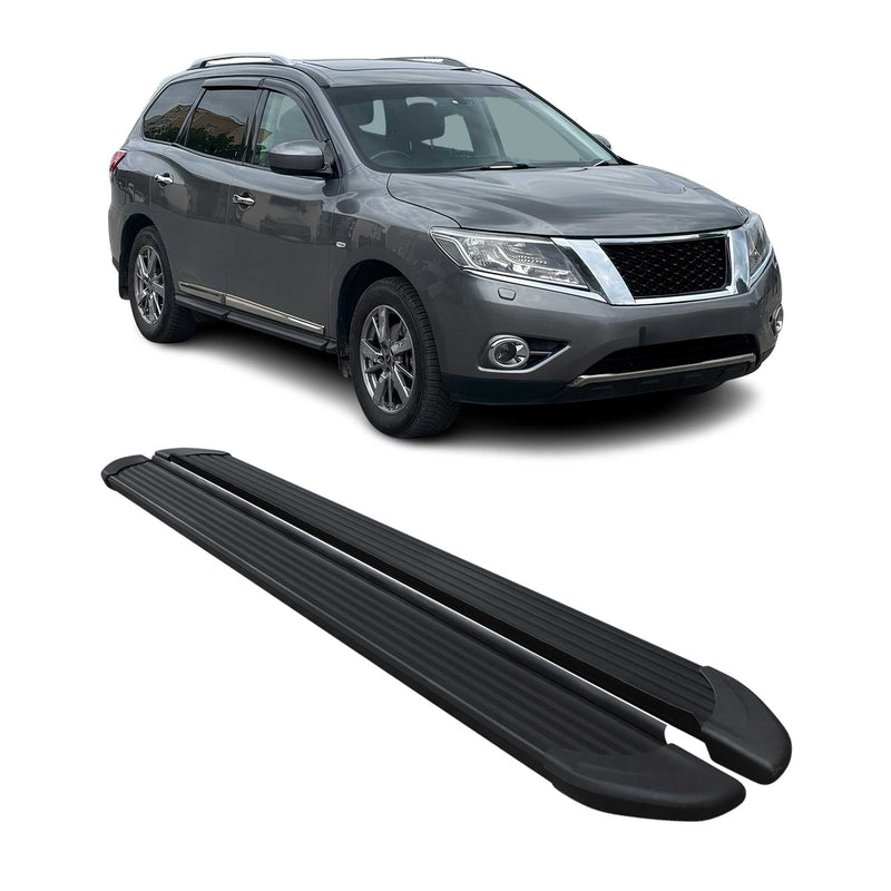 Marchepieds Latéraux pour Nissan Pathfinder 2013-2021 Aluminium Noir 2Pcs