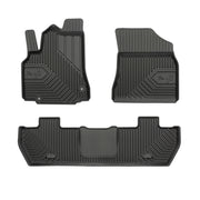 Tapis de Sol de Voiture pour Citroen Berlingo II 2008-2018 TPE Durable Noir 3Pcs