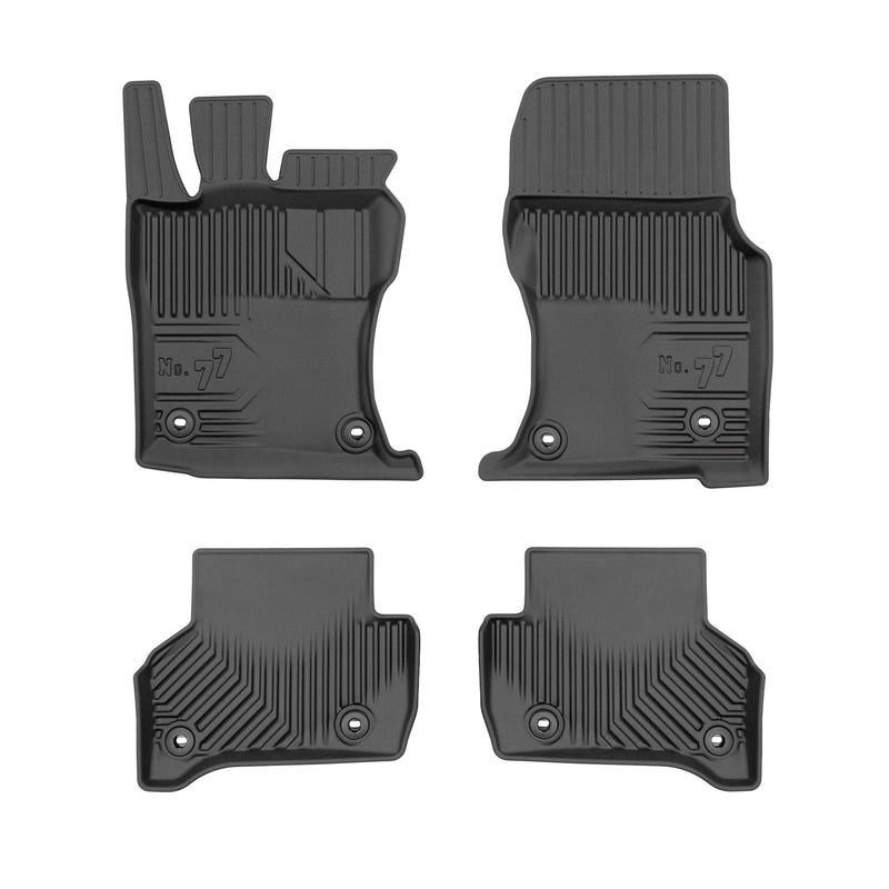 Tapis de Sol de Voiture pour Jaguar XE 2015-2024 TPE Antidérapant Noir 4Pcs