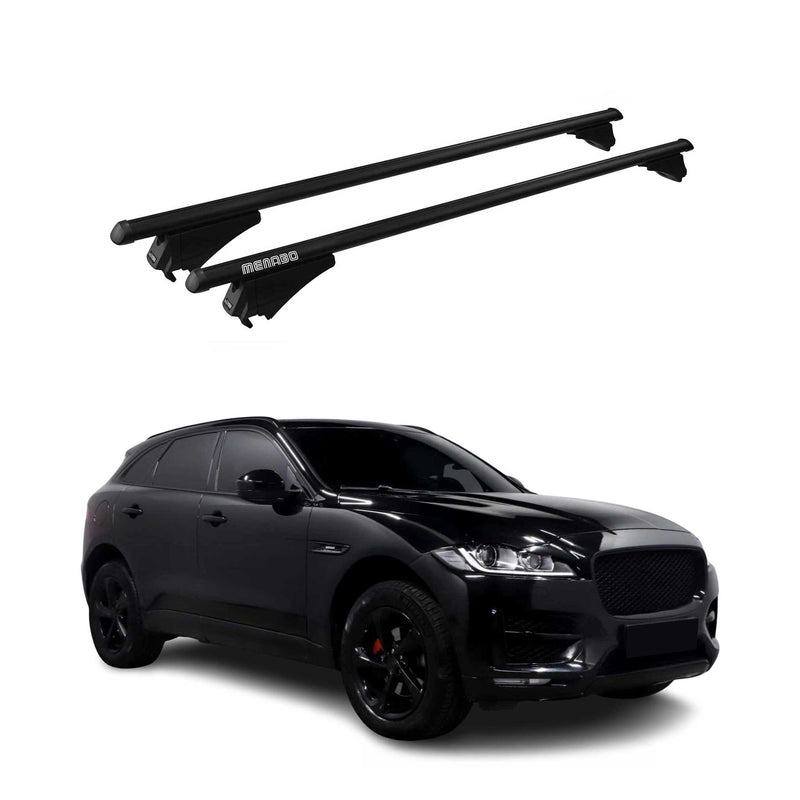 Tiger Barres de toit transversales pour Jaguar F-Pace X761 2016-2020 Noir