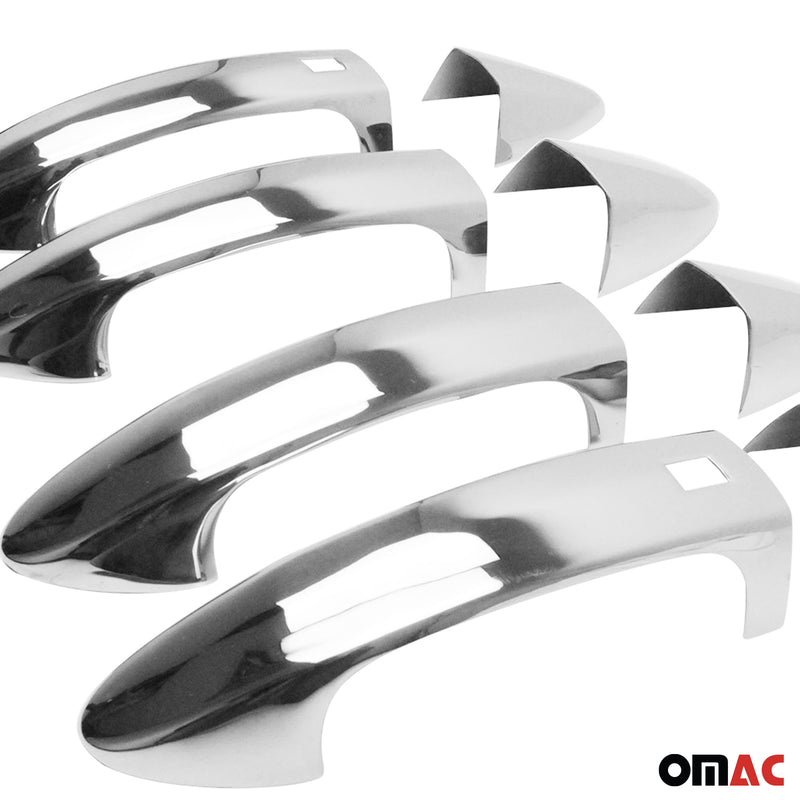 Couverture de poignée de porte pour Ford Fiesta 2008-2017 en Acier Inox 8Pcs