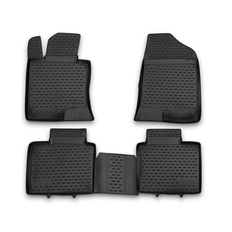 Tapis de sol pour Hyundai Sonata 2015-2024 en caoutchouc TPE 3D Noir 4Pcs