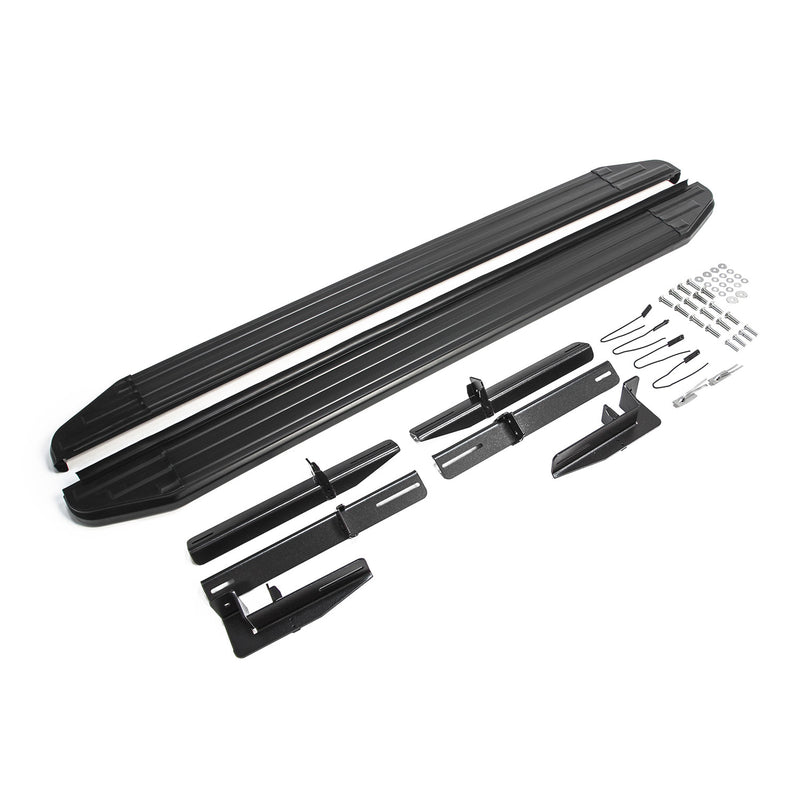 Marchepieds Latéraux pour Citroen C4 AirCross 2012-2024 Aluminium Noir 2Pcs