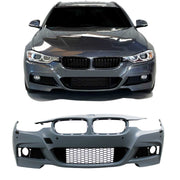 JOM Pare-chocs avant pour BMW Series 3 F30 F31 2011-2019 Plastique Noir 1x