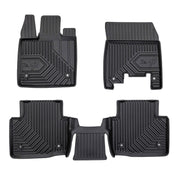 Tapis de Sol de Voiture pour Jaguar I-Pace 2018-2024 TPE Antidérapant Noir 3Pcs