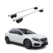 Barres de toit Transversales pour Mercedes GLA X156 2013-2020 Fer Argent ABE