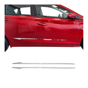 Garniture baguette de porte latérale pour Hyundai i20 HB 2020-2026 inox chromé