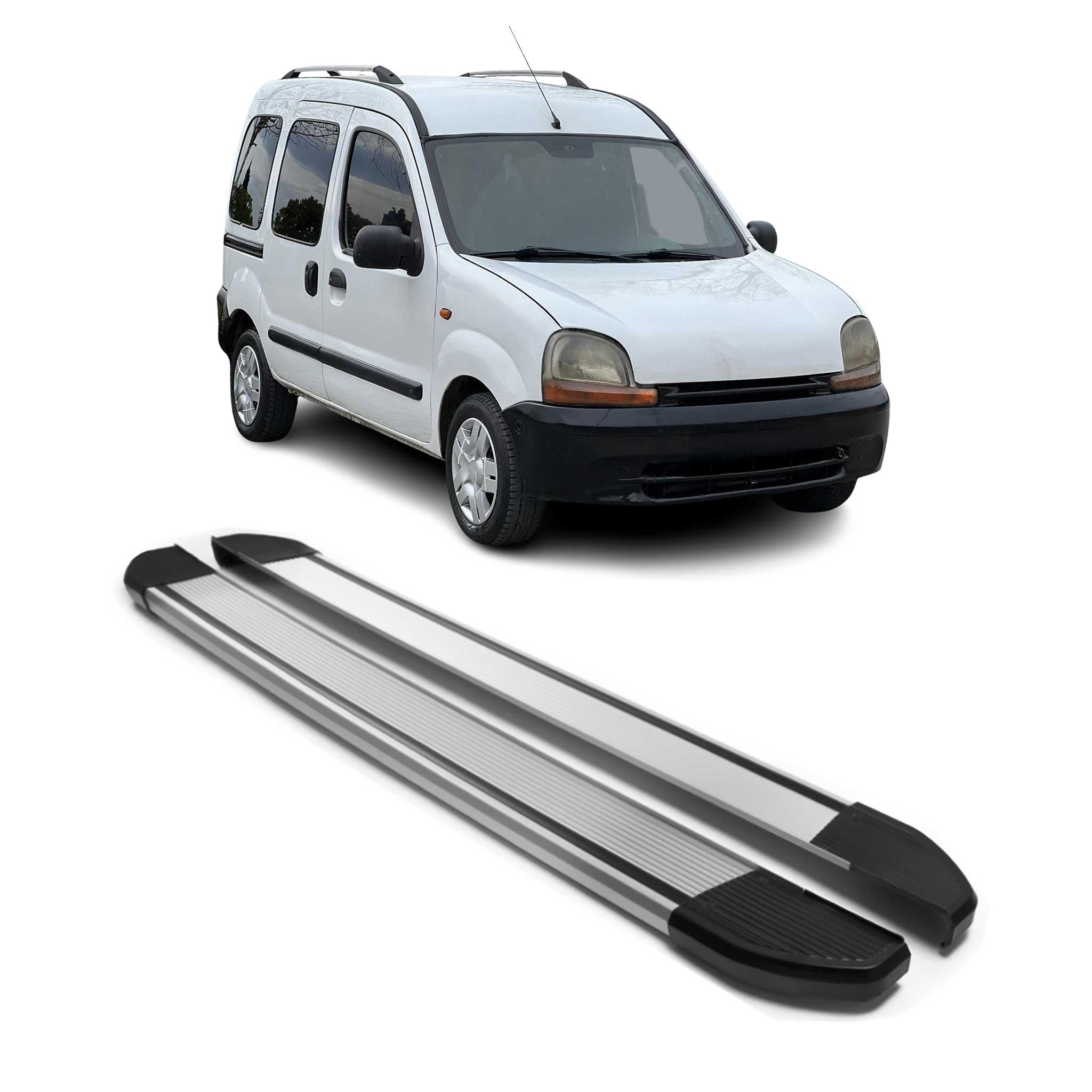 Marchepieds Latéraux pédale pour Renault Kangoo 1996-2007 Argent Aluminium 2Pcs