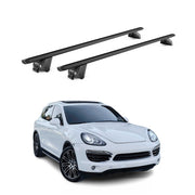 Barres de toit transversales pour Porsche Macan 95B 2015-2026 Alu Noir 2x ABE