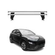 Barres de toit Transversales pour Hyundai Kona Electric 2018-2023 Alu Gris 2x