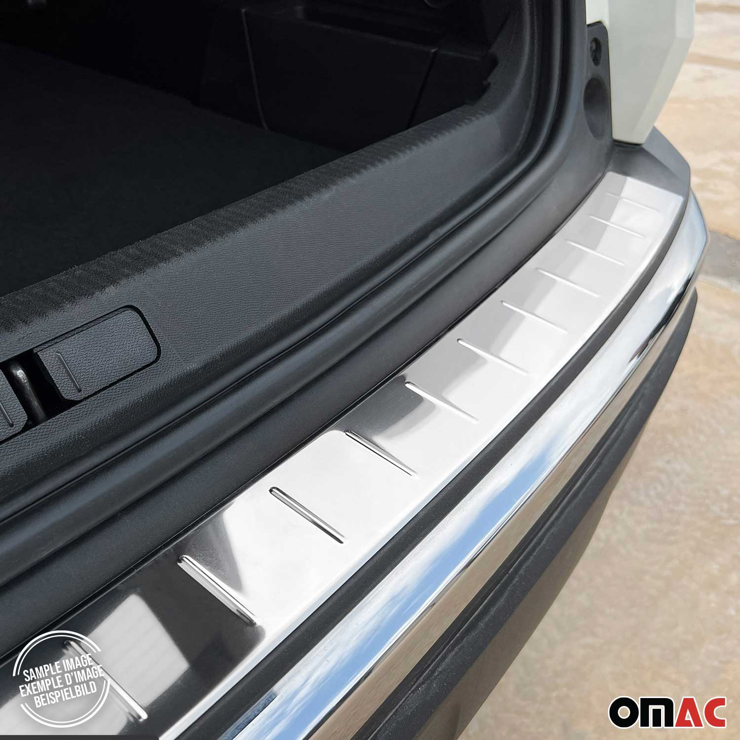 Protection de Pare-Chocs Arrière pour Audi Q5 FY 2017-2025 Inox finition polie