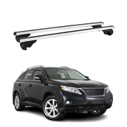 Barres de toit Transversales pour Lexus RX 350 450 MK 2009-2015 Aluminium Argent