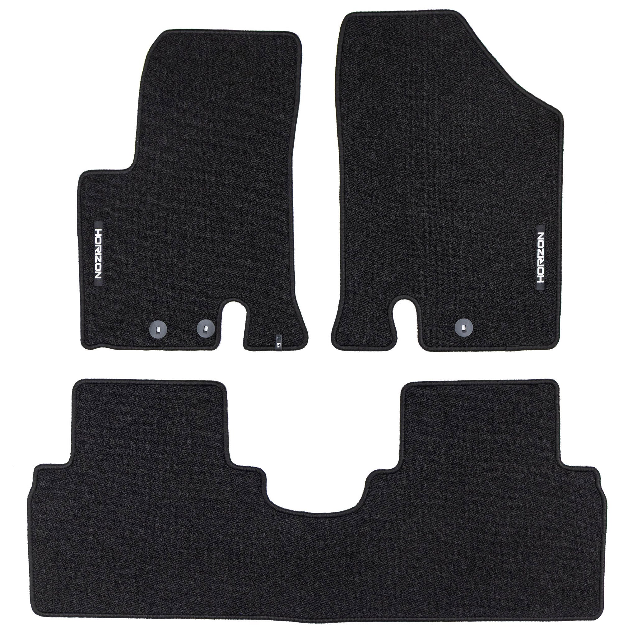 Tapis de Sol de Voiture pour Kia Venga 2009-2019 Velours solide et durable 3Pcs