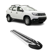 Marchepieds Latéraux pédale pour Dacia Duster II 2018-2024 Aluminium Gris 2Pcs