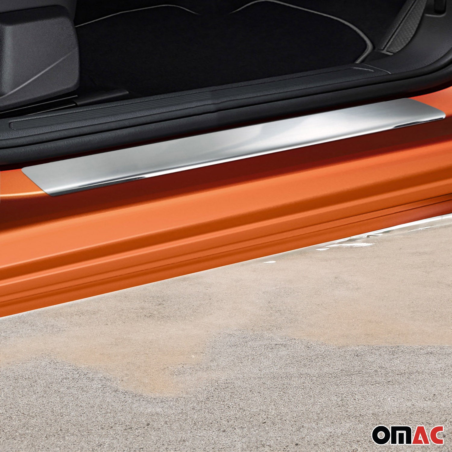 Couverture de Seuil de porte pour Renault Megane 2016-2022 acier inox chromé 4x