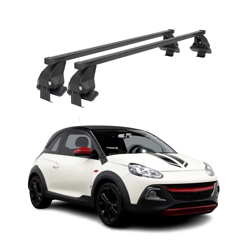 Barres Transversales Menabo pour Opel Adam 2013-2019 Noir
