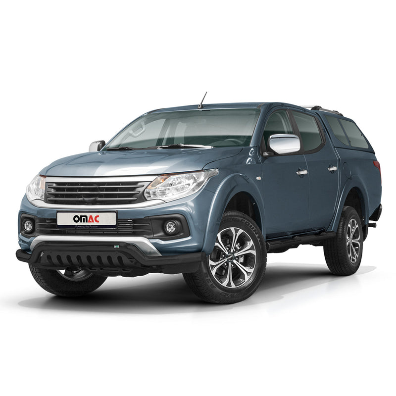 Pare-Buffle Avant Pour Fiat Fullback 2016-2019 Acier Noir