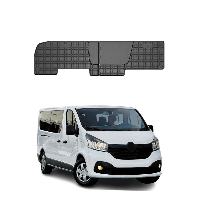 Tapis de Sol pour Opel Vivaro II 2014-2019 Convient à 2ème rangée Noir