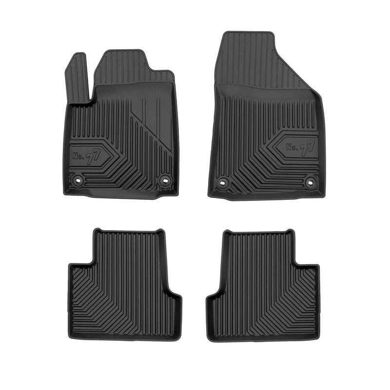 Tapis de Sol de Voiture pour Jeep Cherokee V 2013-2023 TPE Imperméable 4Pcs
