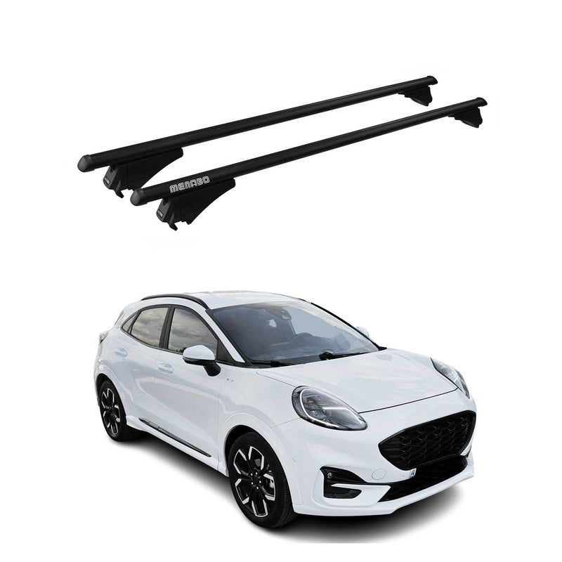 Tiger Barres de toit transversales pour Ford Puma 2020-2024 Noir