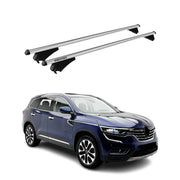 Tiger Barres de toit transversales pour Renault Koleos mk2 2016-2024 Alu Gris 2x