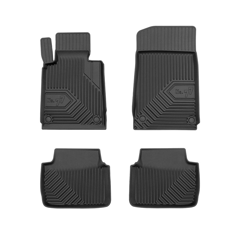 Tapis de Sol de Voiture pour BMW Série 3 E46 1998-2005 sauf AWD TPE Noir 4Pcs