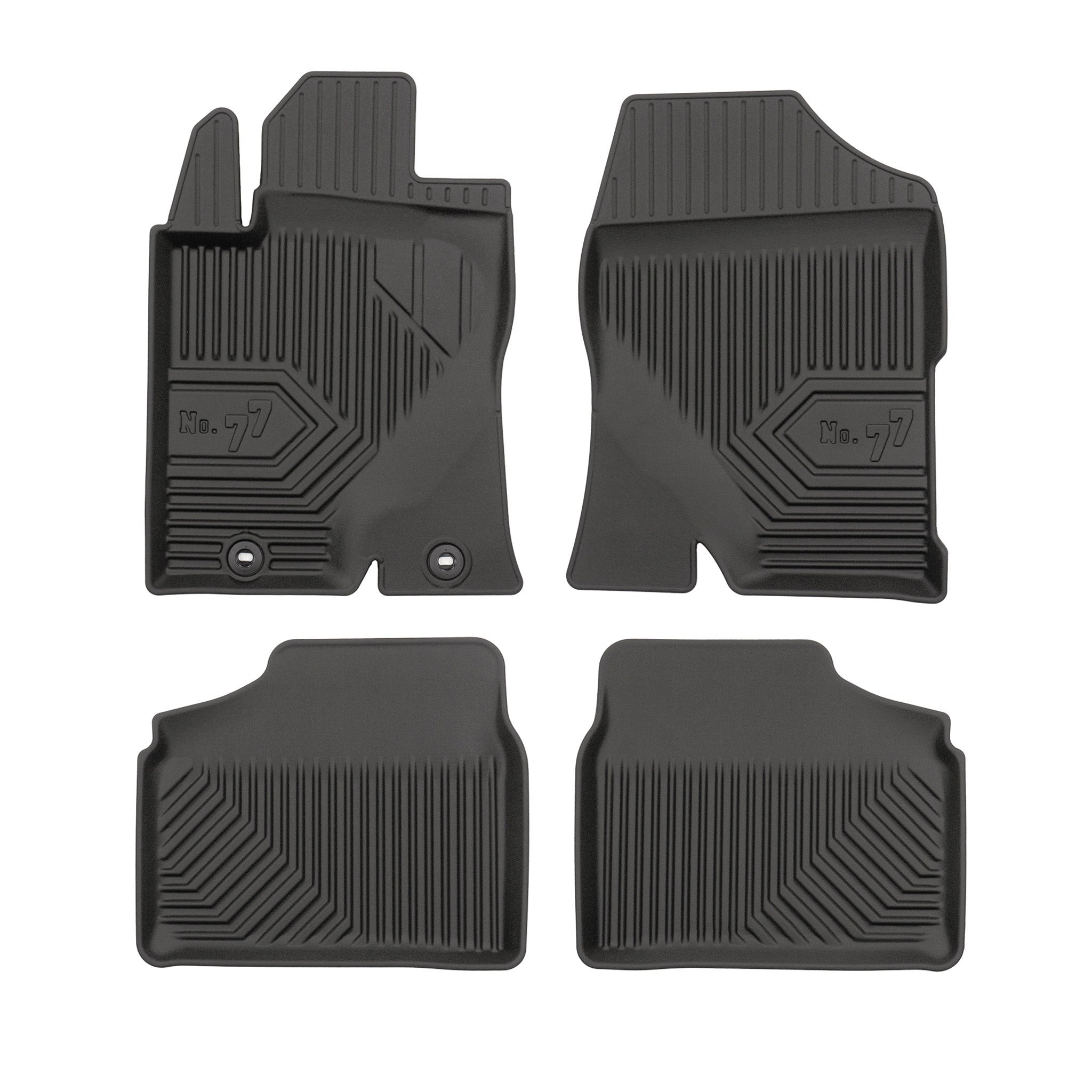 Tapis de Sol de Voiture pour Toyota Avensis II 2003-2009 TPE Imperméable 4Pcs