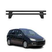 Menabo Barres de toit Transversales pour Ford C-Max 2003-2010 Noir ABE 2x