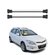 Barres de toit transversales pour Hyundai Elantra Break 2010-2013 Alu Gris
