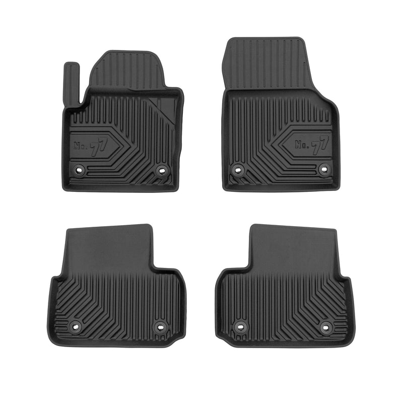 Tapis de sol pour Land Rover Discovery Sport 2014-2019 Pre-FL TPE Noir 3Pcs