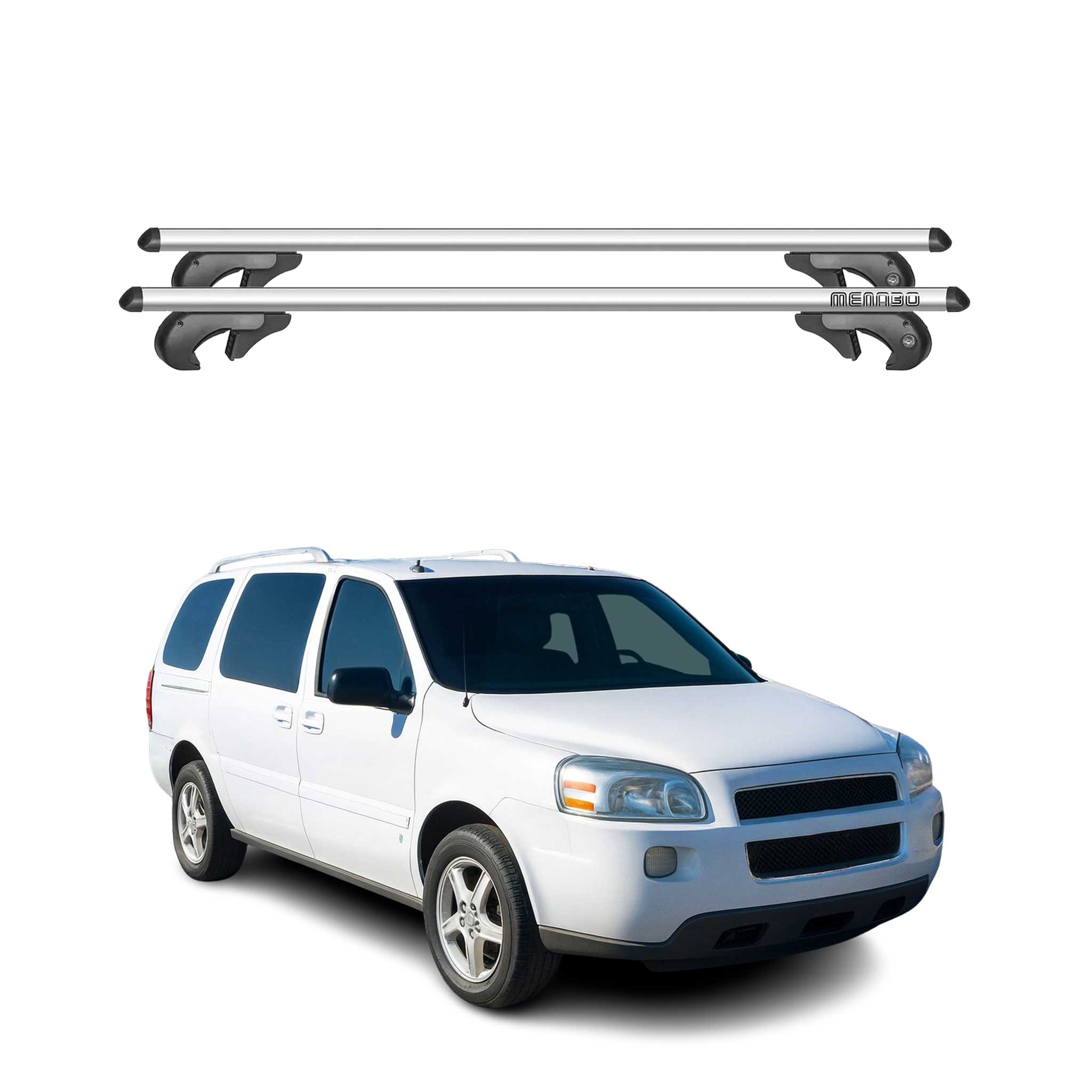 Barres de toit pour Chevrolet Uplander 2005-2009 90kg Aluminium Gris 2x