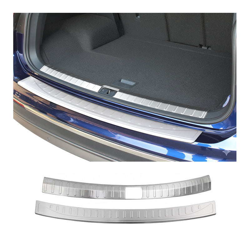 Kit Protection de Pare-Chocs arrière pour VW Tiguan 2016-2024 Brossé inox 2Pcs