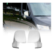 Coques de Rétroviseurs pour Mercedes Sprinter 907-910 2018-2026 en Acier Argenté