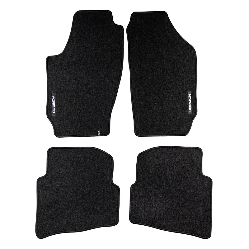 Tapis de Sol de Voiture pour Skoda Fabia I 1999-2008 Velours Imperméable 4Pcs