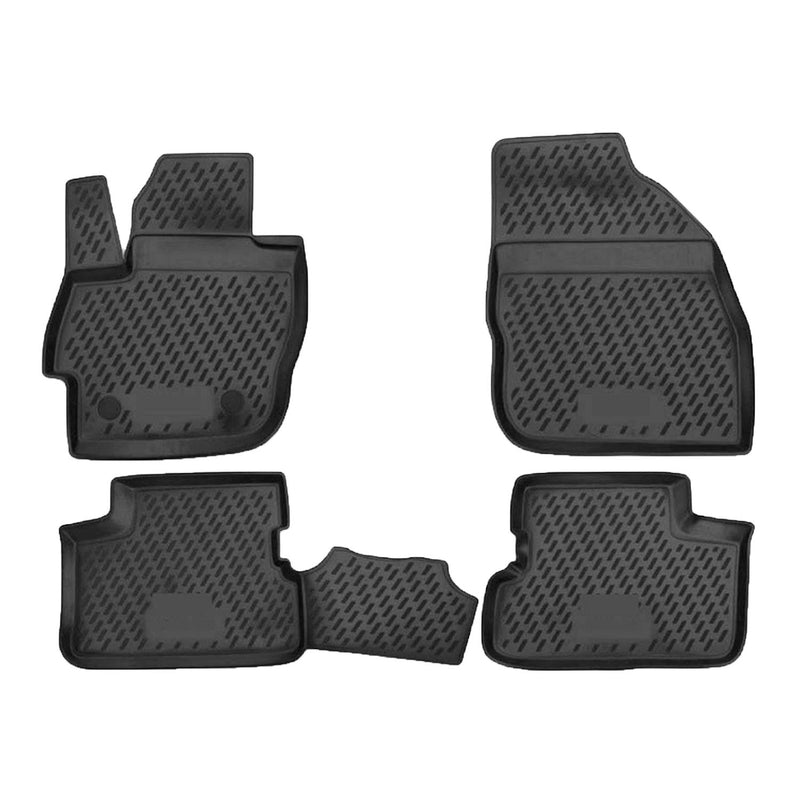 Tapis de sol pour Mazda 3 2009-2013 en caoutchouc TPE 3D Noir 4Pcs