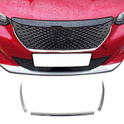 Moulure de Grille de Calandre pour Peugeot 2008 II 2019-2023 Pre-FL Chromé 3Pcs