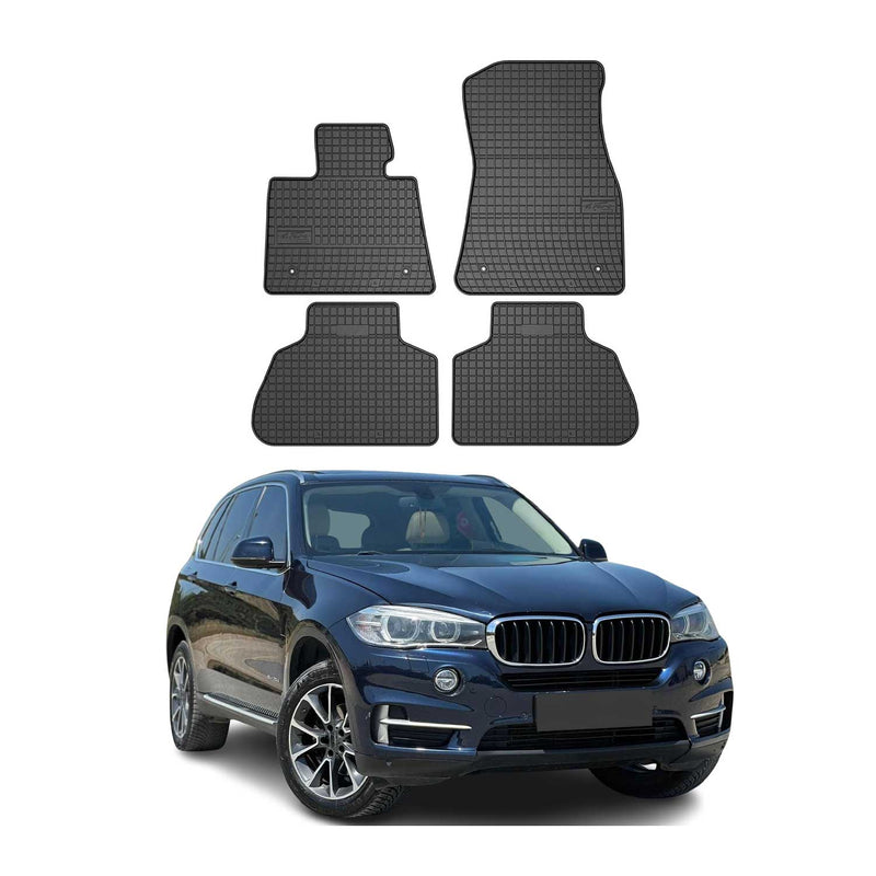 OMAC Tapis de sol pour BMW X5 F15-F85 2013-2018 Noir en caoutchouc