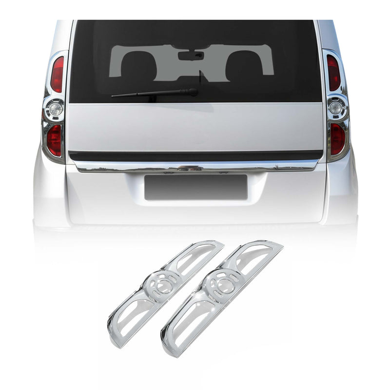 Cadre de Feu Stop Arrière pour Fiat Doblo II 2010-2014 ABS Chromé 2 Pcs