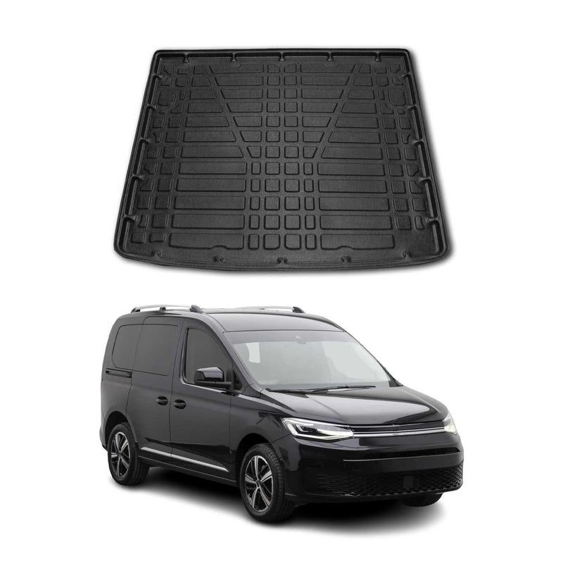 Tapis de Coffre pour VW Caddy V 2020-2022 en TPE Noir