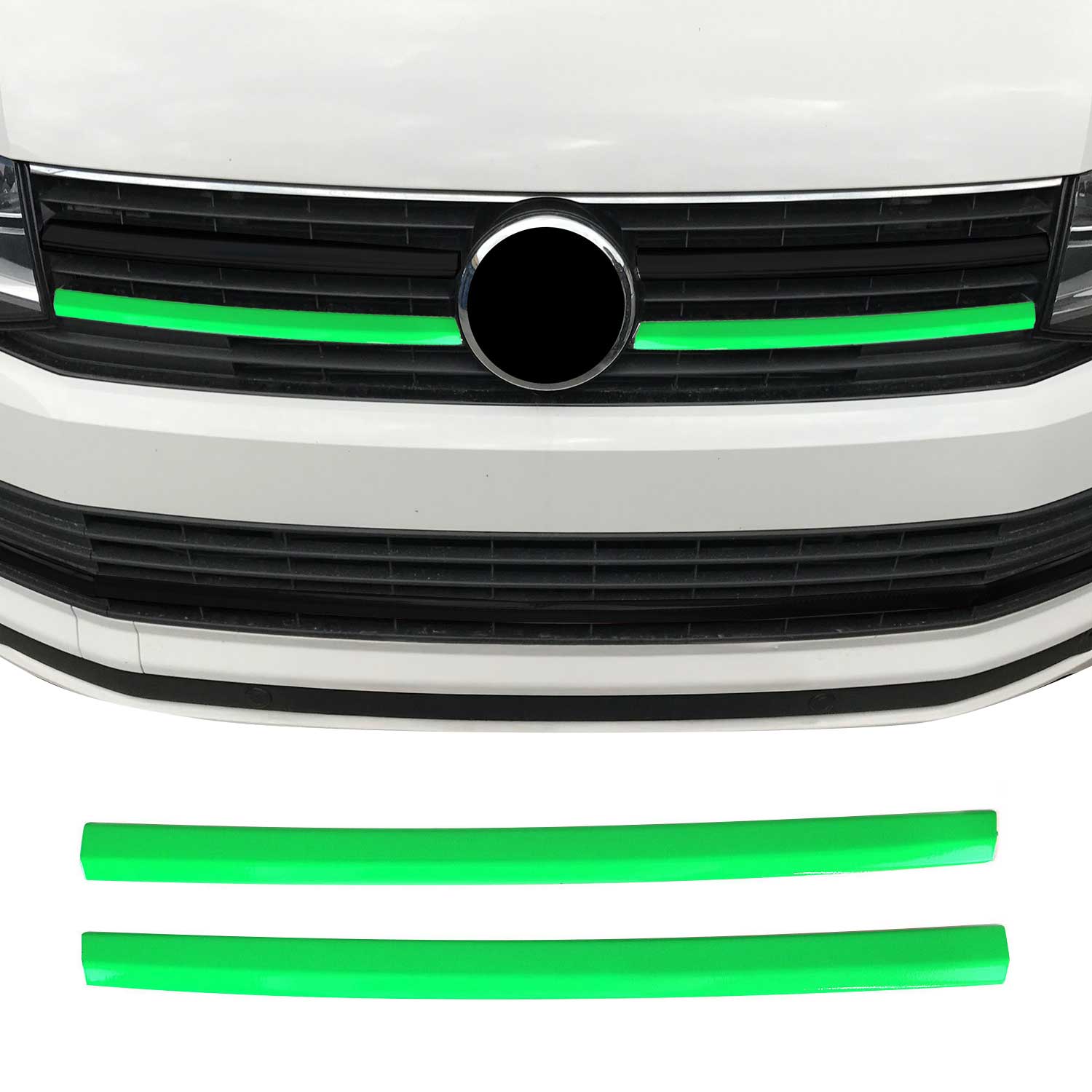 Moulure de Grille de Calandre pour VW T6 Transporter 2015-19 Highline Acier 2Pcs