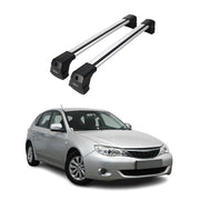 Barres de Toit Transversales pour Subaru Impreza 3 2007-2012 Hayon 3 Portes Gris