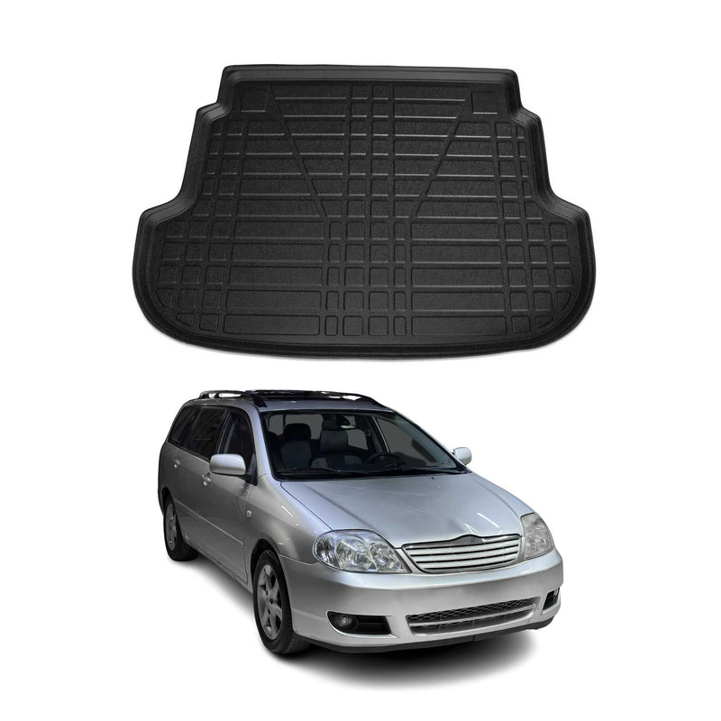 Tapis de Coffre pour Toyota Corolla 2002-2007 Break en TPE Noir